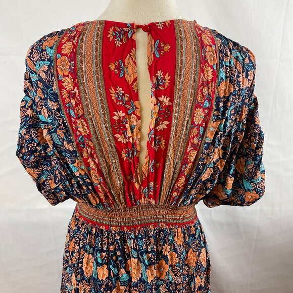 Baltic Born Floral Maxi Dress - Red and Blue - Picture 11 of 15